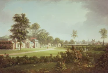 Annefield con Glasgow oltre, c.1800